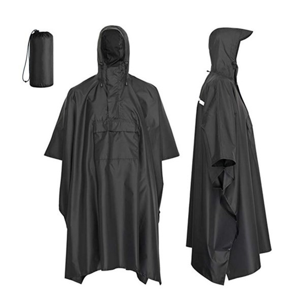 Outdoor 3 in 1 multi-function adult reflective rain poncho