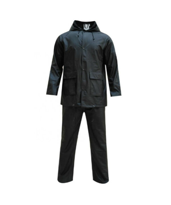 Heavy duty PU safety rain suit 