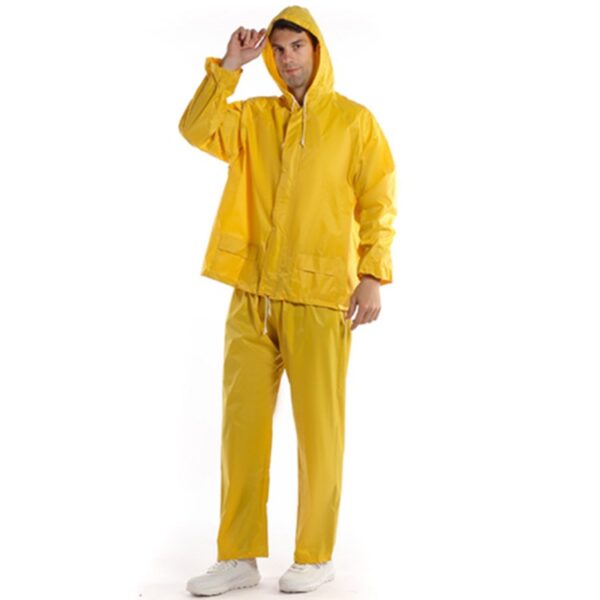 Adult Rubberized safety raincoat - Image 2