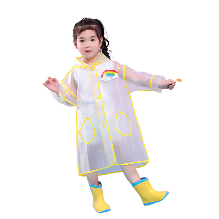 Clear plastic kids raincoat