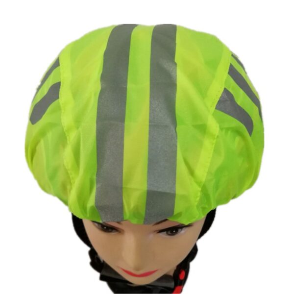 High visibility bike helmet cover