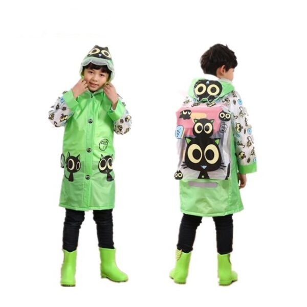 Kids Backpack Raincoat - Image 6