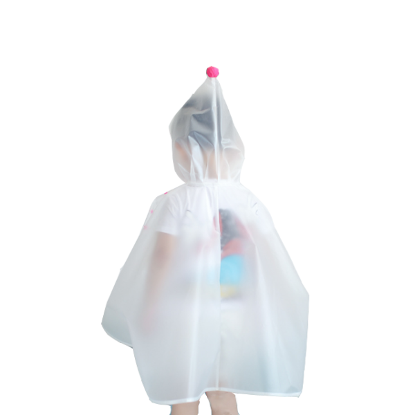 Clear kids rain poncho - Image 5