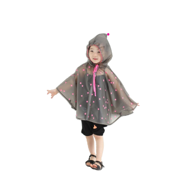 Clear kids rain poncho