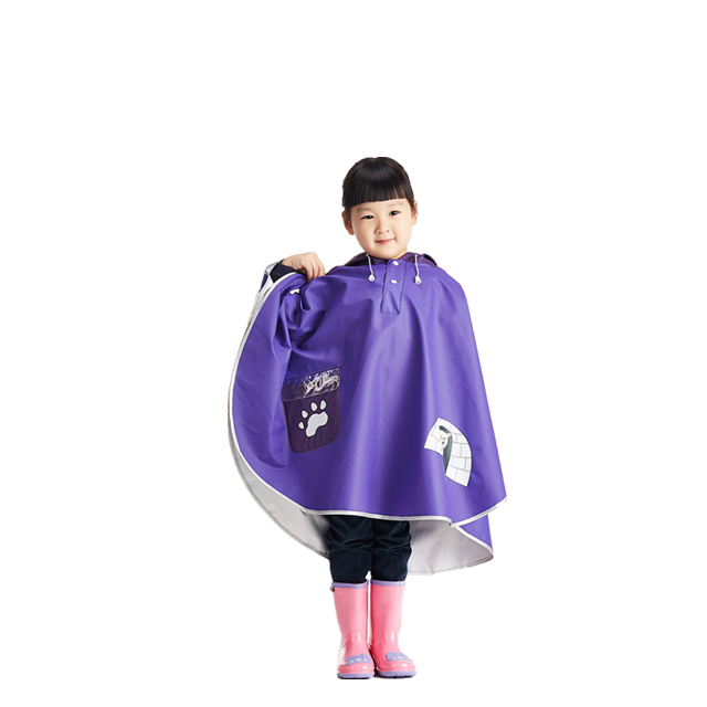 Girls rain poncho