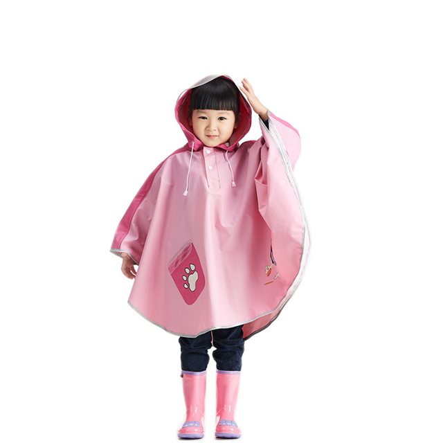 Girls rain poncho