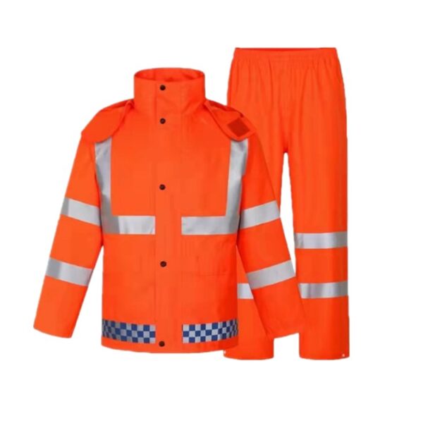 Adult reflective rain suit  - Image 4