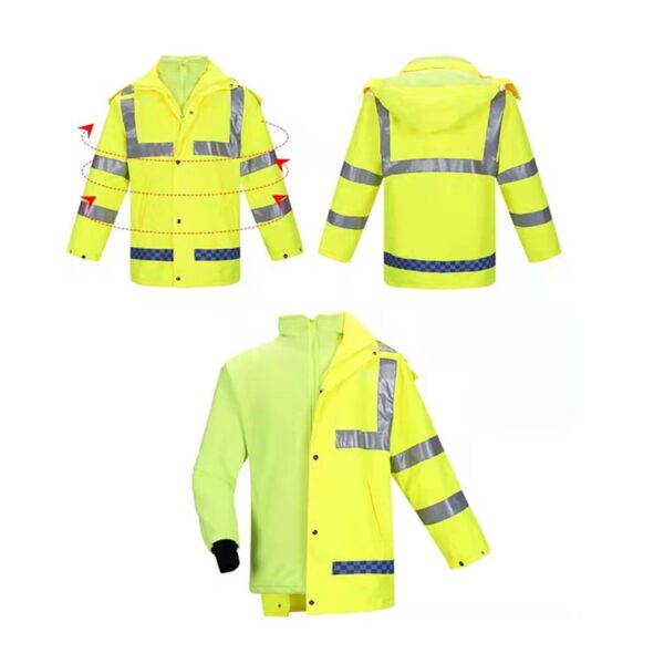 Adult reflective rain suit  - Image 10