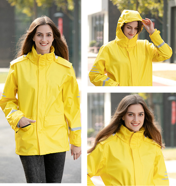 Womens polyurethane rain jacket - Image 5