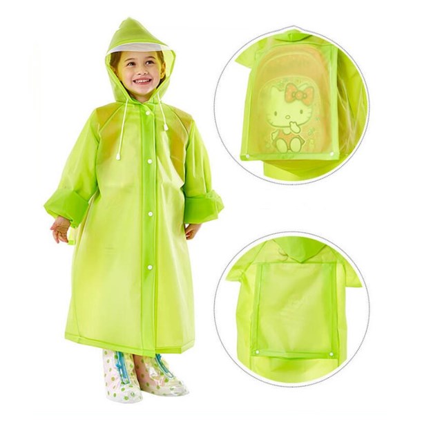 Kids lightweight long raincoat