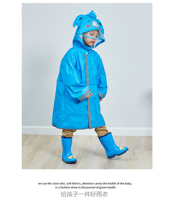 Kids high visibility raincoat - Image 6