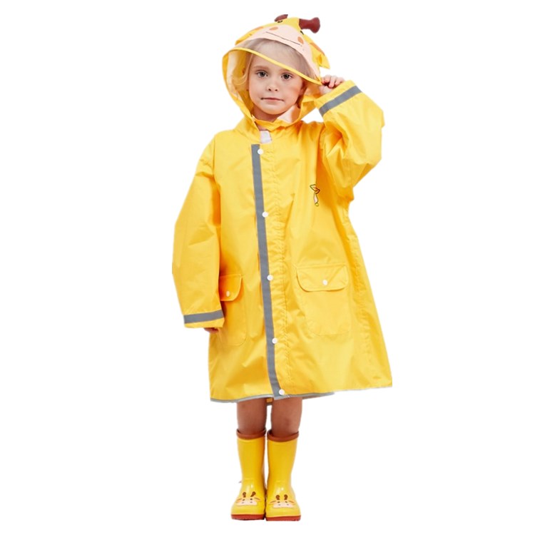 Kids high visibility raincoat