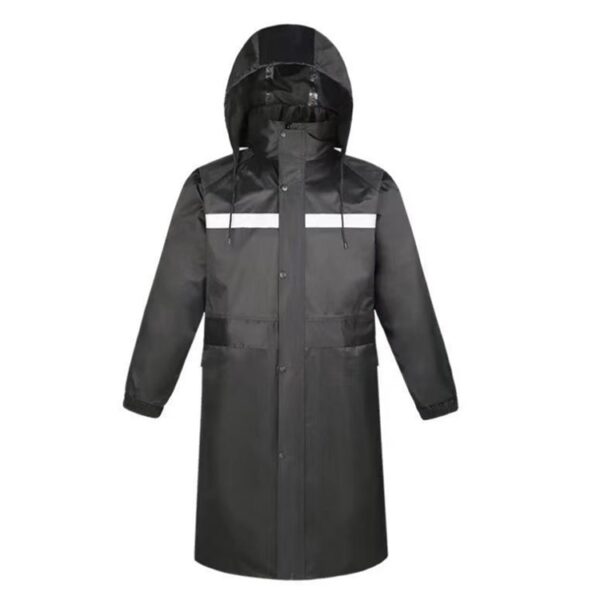 Adult long reflective raincoat - Image 6