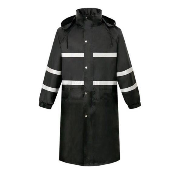 Adult long reflective raincoat - Image 5