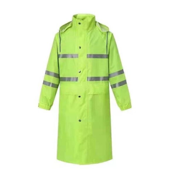 Adult long reflective raincoat - Image 4