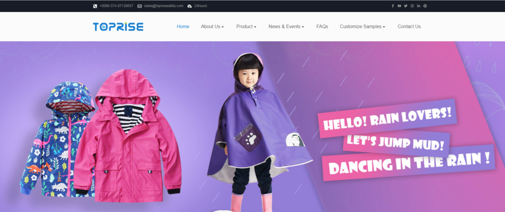 outdoor rain coat manufacturers and suppliers