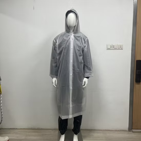 clear pvc rain jacket