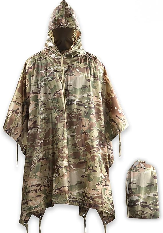 camo poncho