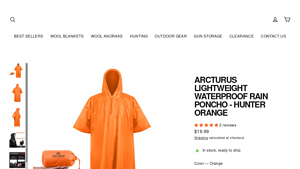 Arcturus - Lightweight Waterproof Rain Poncho