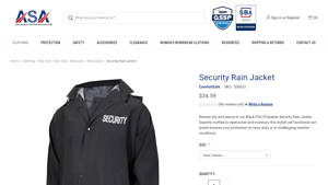 ComfortSafe - Security Rain Jacket