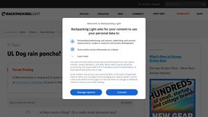 Backpacking Light - UL Dog Rain Poncho