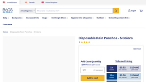 Bags in Bulk - Wholesale Disposable Rain Ponchos