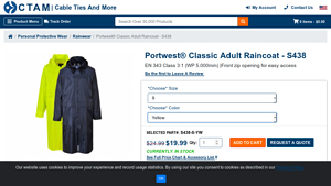 Portwest - Classic Adult Raincoat S438