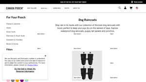 Canada Pooch - Waterproof Dog Raincoats