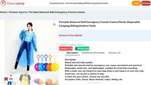 Cheers Drop - Portable Raincoat Ball
