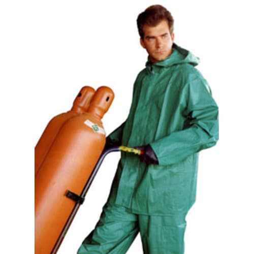A stock image illustrating coated rain wear concepts