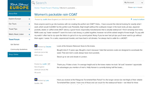 Rick Steves - Women's Packable Rain Coat