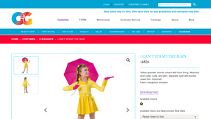 Costume Gallery - I Can't Stand The Rain