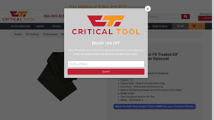 Critical Tool - West Chester FR PVC/Polyester Duster Raincoat