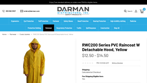 Darman - RWC200 Series PVC Raincoat