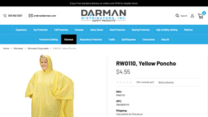 Darman - Yellow Rain Poncho
