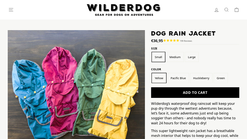 Dog Rain Jacket - Wilderdog