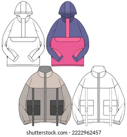 Illustrative image for Double Layer Raincoat