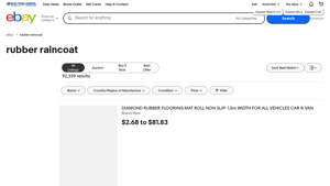 eBay - Rubber Raincoat Products