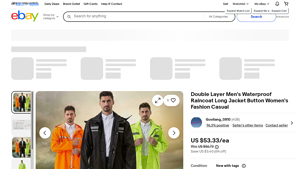 Double Layer - Men's Waterproof Raincoat