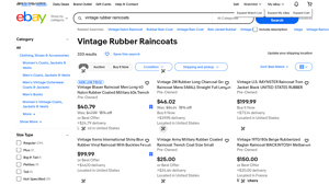 Blauer - Vintage Military Rubber Raincoat
