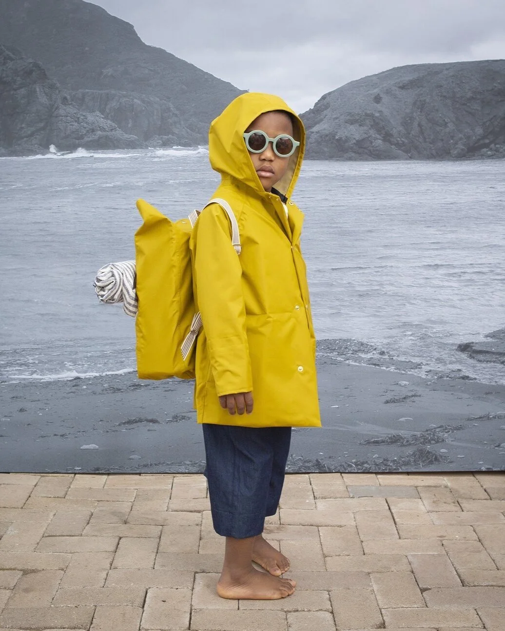A stock image illustrating Eco-Friendly Children′s Raincoat concepts