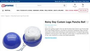 ePromos - Custom Logo Poncho Ball