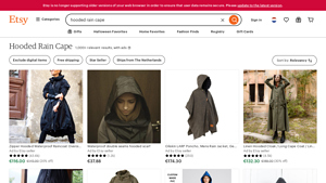 Etsy - Hooded Rain Cape