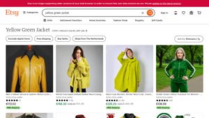 Etsy - Yellow Green Jackets