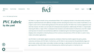 Fabric Wholesale Direct - PVC Fabric Online