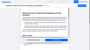 Facebook - Samoyed Rain Jacket Tips