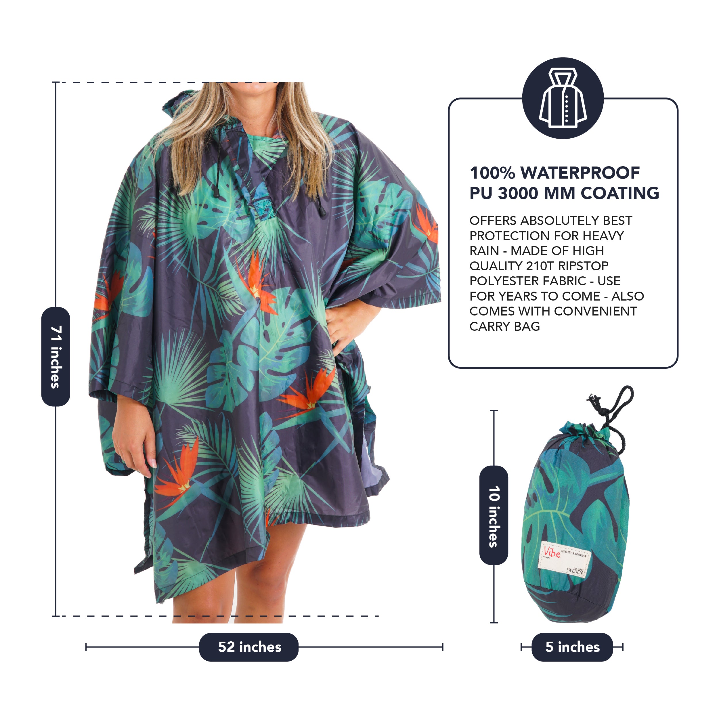 Illustrative image for Festival Rain Poncho