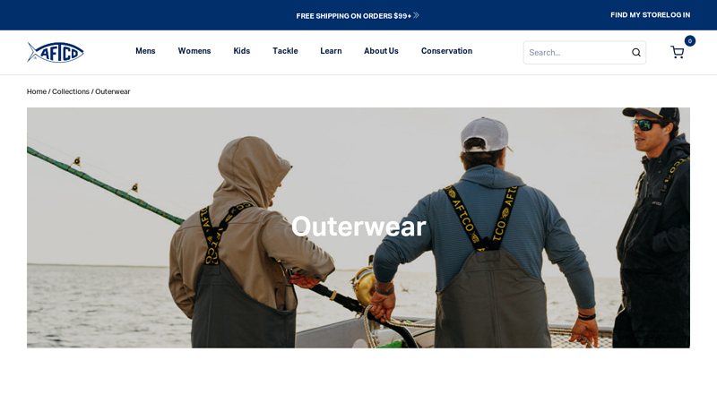 Fishing Rain Gear, Outerwear & Jackets - 30K Waterproof - AFTCO