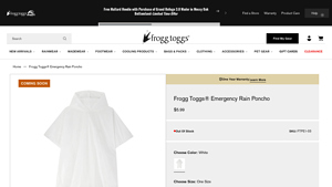 Frogg Toggs - Emergency Rain Poncho