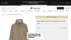 Frogg Toggs - Men's Ultra-Lite Waterproof Rain Jacket